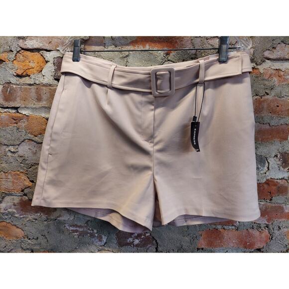 New Express Shorts Womens Sz 10 Shortie High Rise Pink nj - Picture 1 of 3